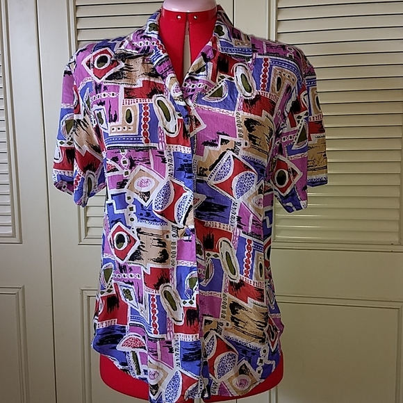 Notations Petite Tops - Silk Shirt